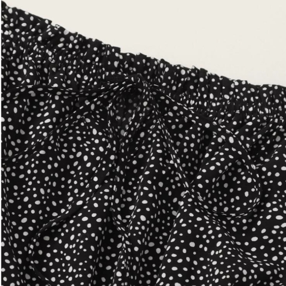 NEW Allover Print Frill Trim Bardot Blouse - Picture 5 of 8